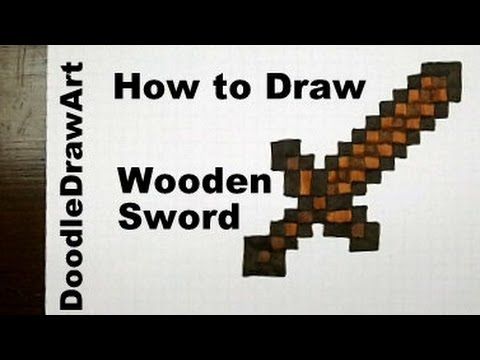 480x360 drawing how to draw a minecraft sword - Minecraft Sword Drawing