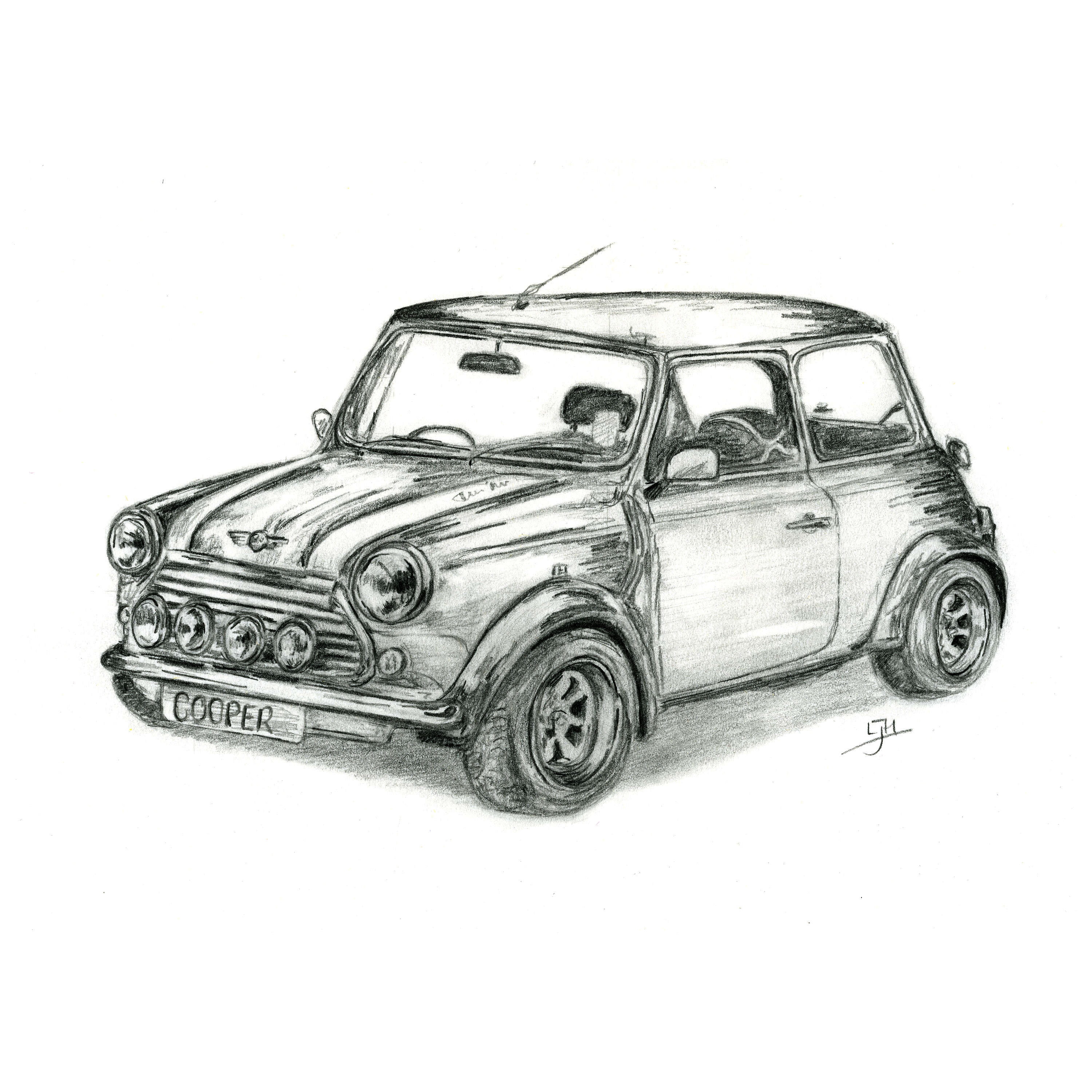 Mini Cooper Drawing at Explore collection of Mini