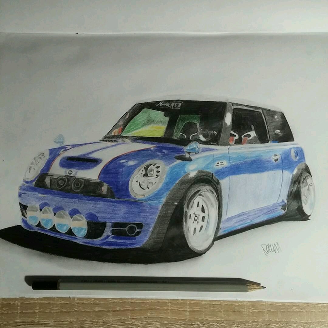 Mini Cooper Drawing at Explore collection of Mini