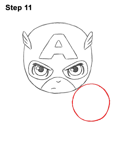 392x507 How To Draw Captain America - Mini Drawings