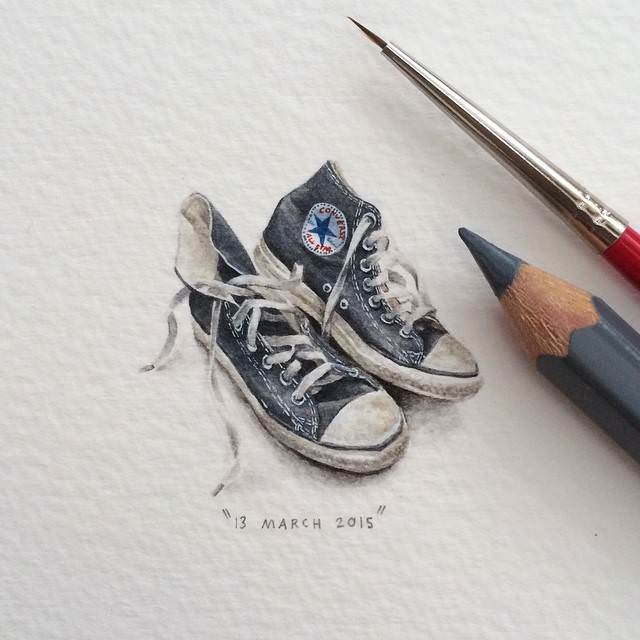 640x640 incredibly detailed mini paintings - Mini Drawings