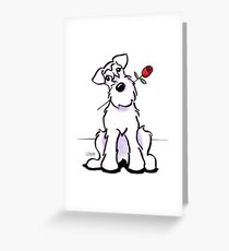 210x230 miniature schnauzer drawing greeting cards redbubble - Miniature Schnauzer Drawing