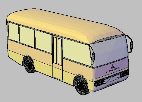 471x338 mini bus, jitney, mitsubishi dwg model for autocad designs - Minibus Drawing
