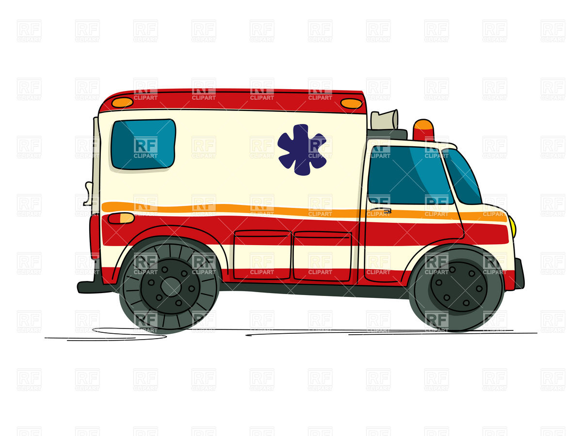 1200x900 ambulance minibus cartoon drawing - Minibus Drawing