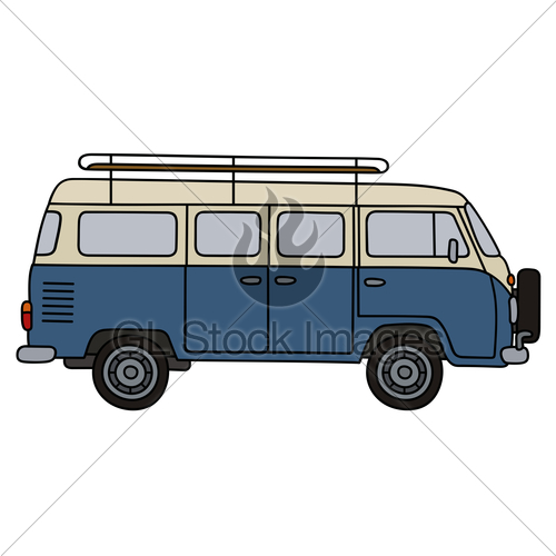 500x500 classic blue minibus gl stock images - Minibus Drawing