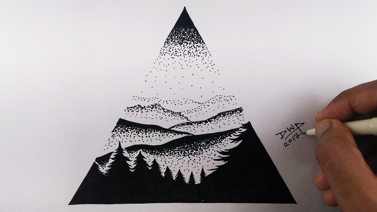 1280x720 how to draw minimalist art drawing artwork on paper easy for kids - Minimalist Drawing