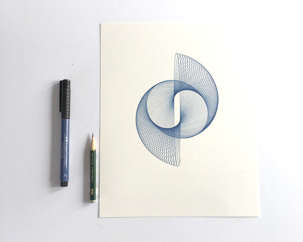 600x480 today's drawing a minimalist ellipse drawing in a small - Minimalist Drawings