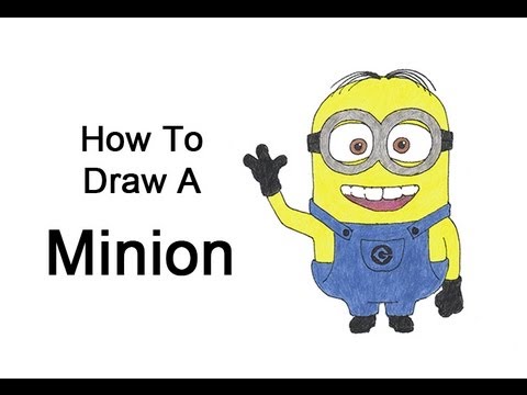480x360 how to draw a minion - Minion Cartoon Drawing