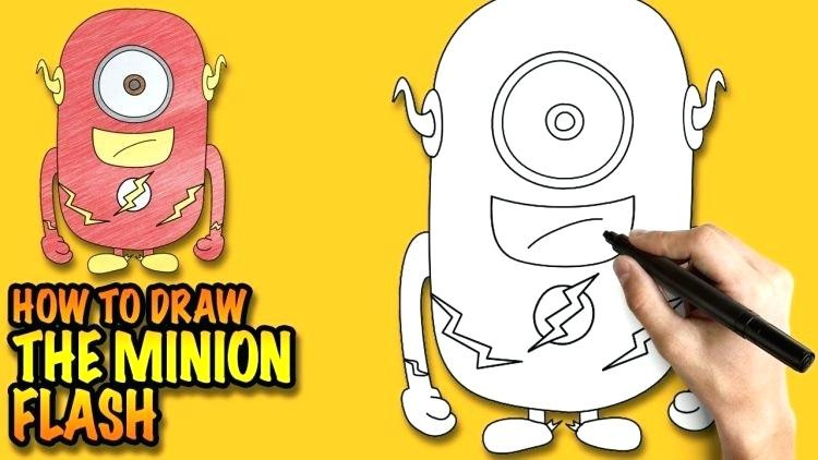 750x422 how to draw a minion how to draw minion dave letter alimy us - Minion Dave Drawing