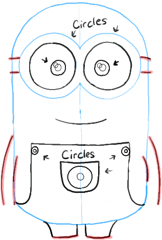 317x469 how to draw minions from despicable me how to draw dat - Minion Dave Drawing