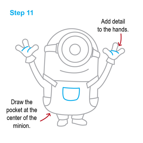 500x500 How To Draw How To Draw A Minion - Minion Drawing