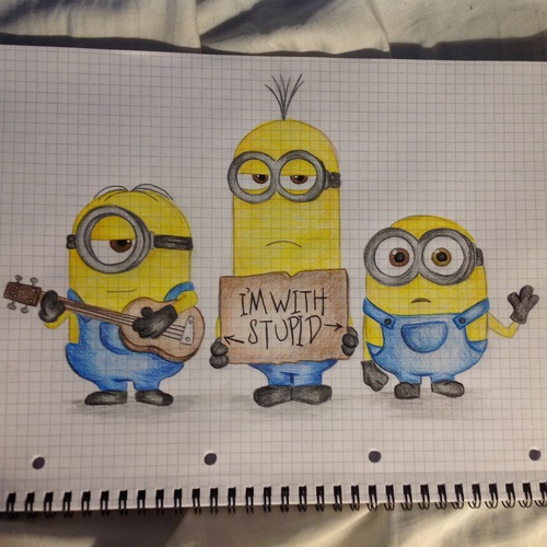 500x500 Minion Drawing - Minion Drawing