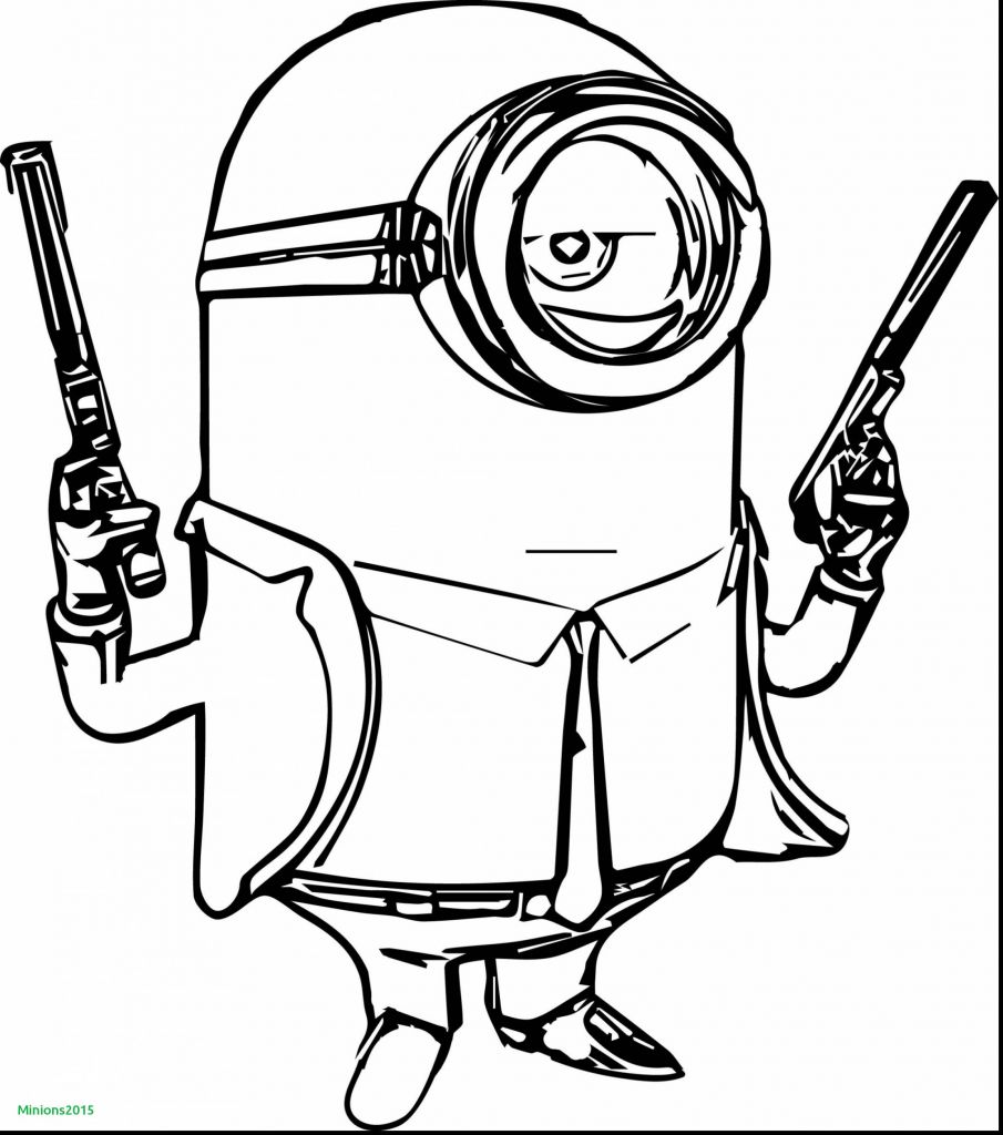 905x1024 Minion King Bob Coloring - Minion Drawing