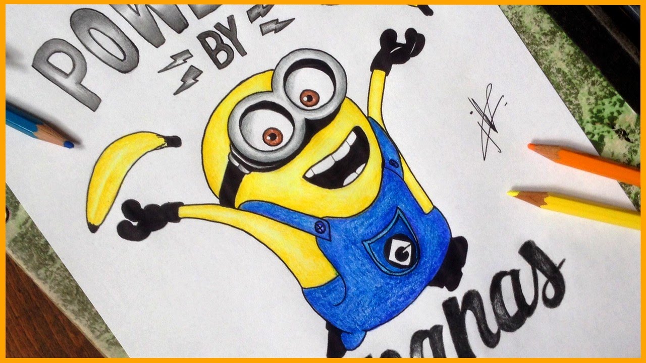 1280x720 Drawing A Banana Minion ! - Minion Drawing