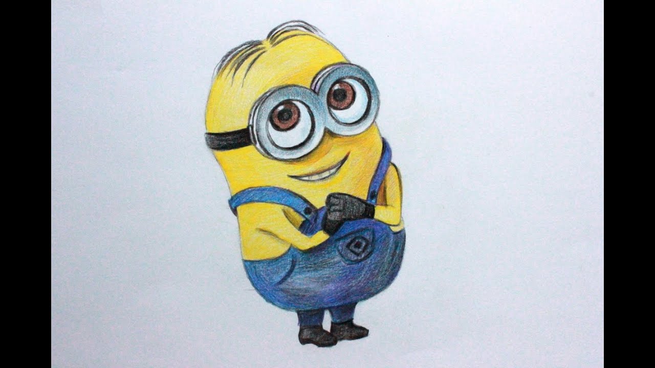 1280x720 Drawing Lessons How To Draw A Minion From Despicable Me - Minion Drawing