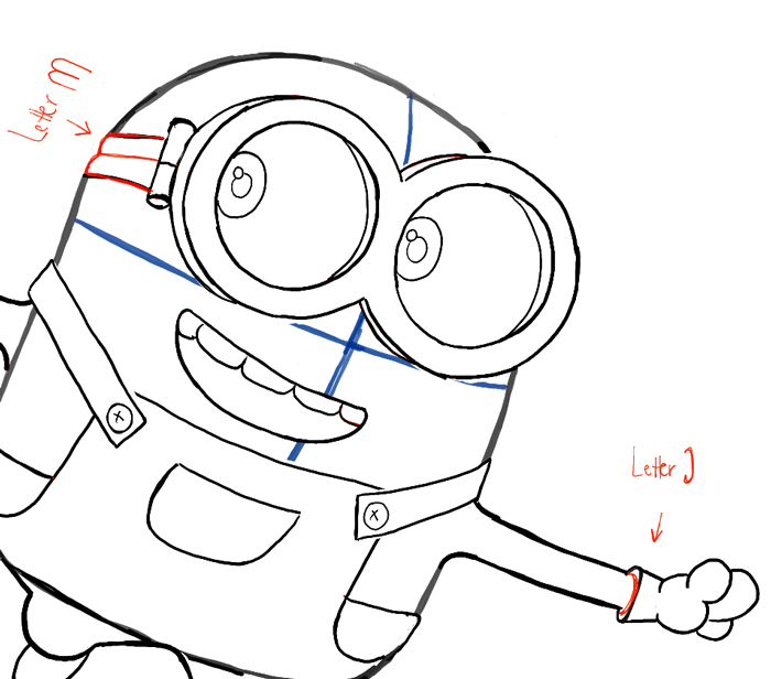 700x616 How To Draw Bob The Minion With A Teddy Bear From The Minions - Minion Drawing Bob