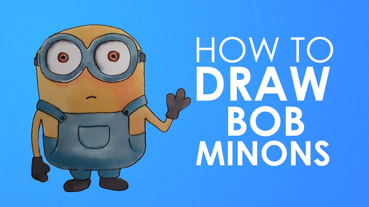 1280x720 How To Draw Bob Minion From Minions Easy Step - Minion Drawing Bob