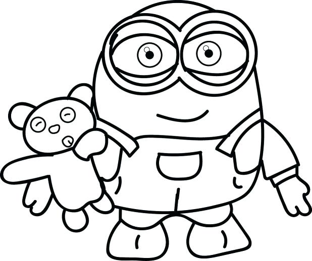 618x518 minion drawing bob at getdrawings com free for personal use - Minion Drawing Bob