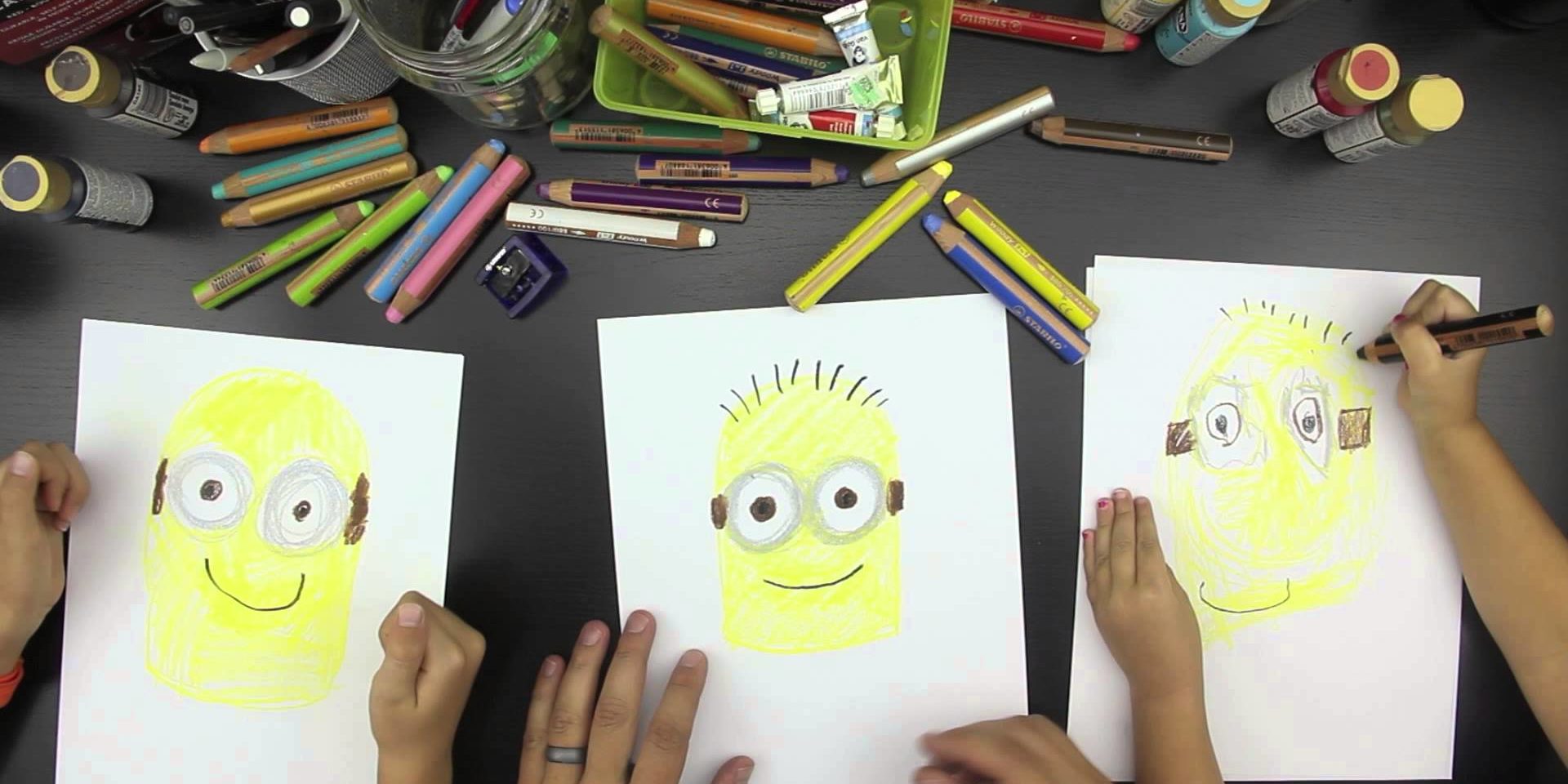 1920x960 How To Draw A Minion - Minion Drawing For Kids