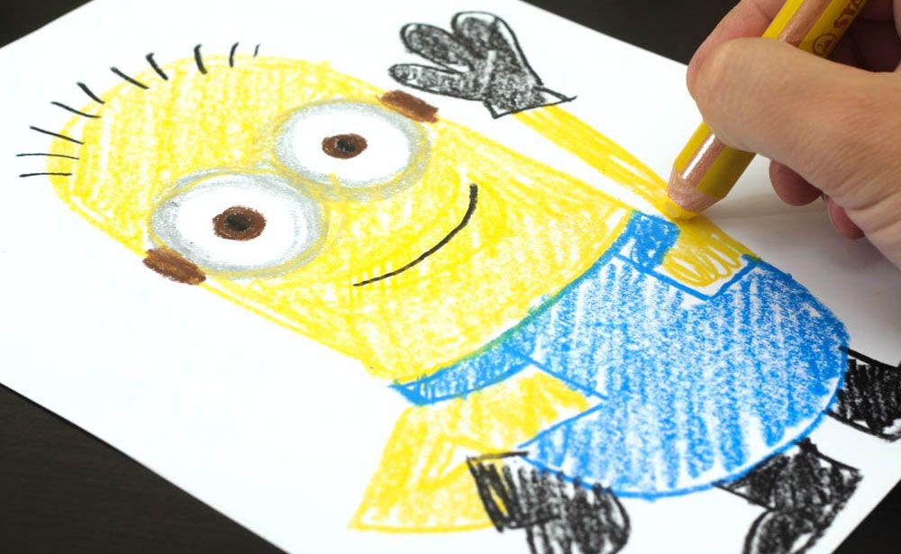 1000x615 How To Draw A Minion - Minion Drawing For Kids