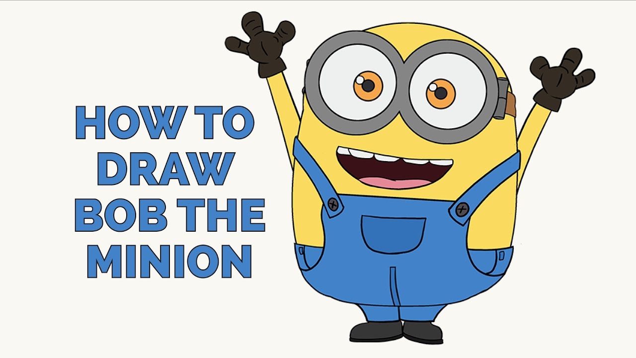 1280x720 How To Draw Bob The Minion - Minion Drawing For Kids