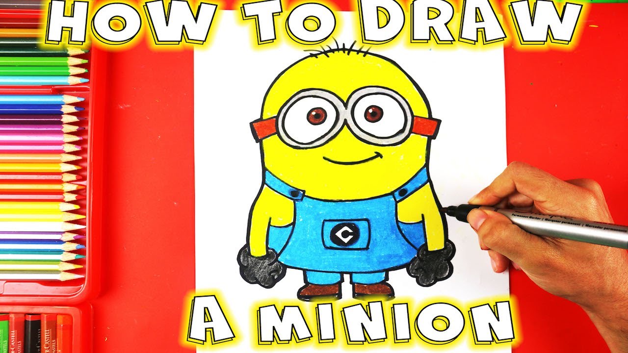 1280x720 How To Draw A Minion For Kids - Minion Drawing For Kids