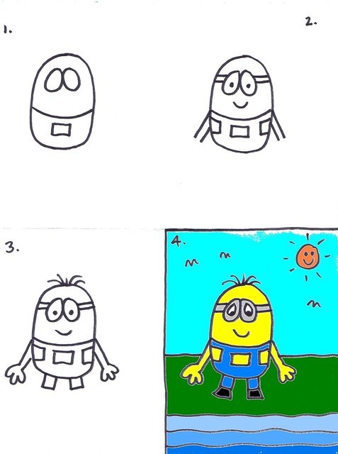 477x640 how to draw a minion for kids art for kids - Minion Drawing For Kids