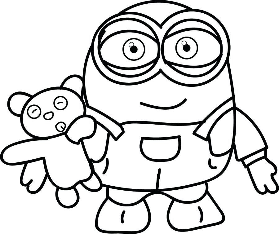 900x755 Minion Coloring Pages Best For Kids Download Free Images - Minion Drawing For Kids