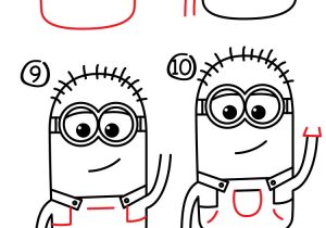 300x210 Despicable Me Drawings Step - Minion Drawing For Kids