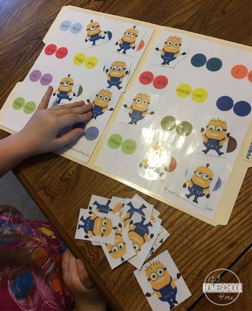 520x640 Minion Contraction Words Game Homeschool Me - Minion Drawing Games