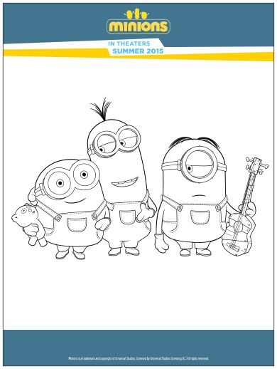 390x518 Minions Activity Sheets - Minion Drawing Games
