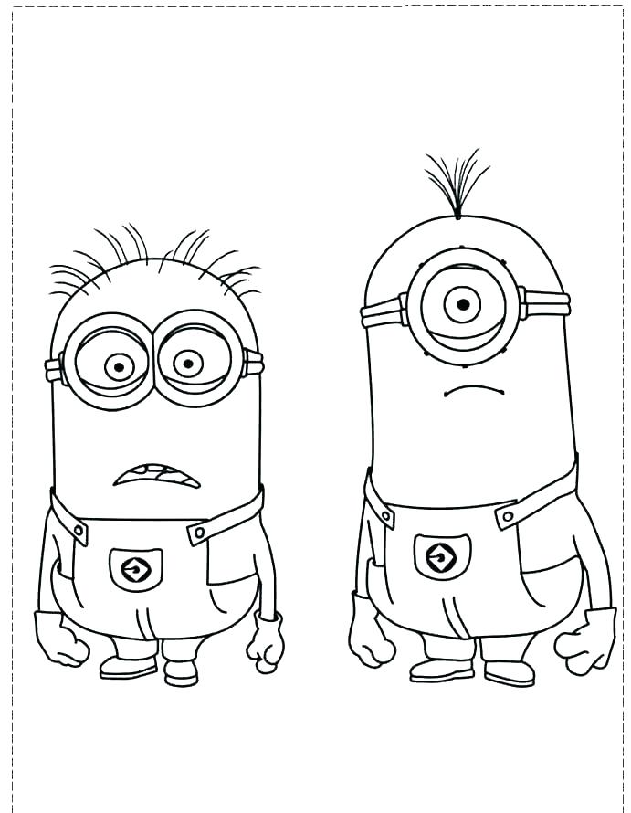 691x890 Minions Coloring Book - Minion Drawing Games