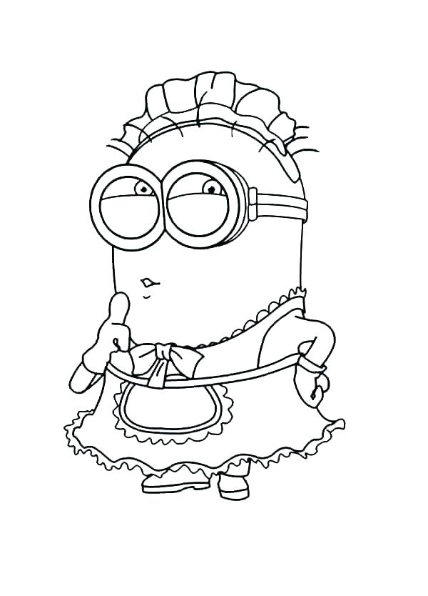 600x834 Minions Coloring Pages Book Minion - Minion Drawing Games