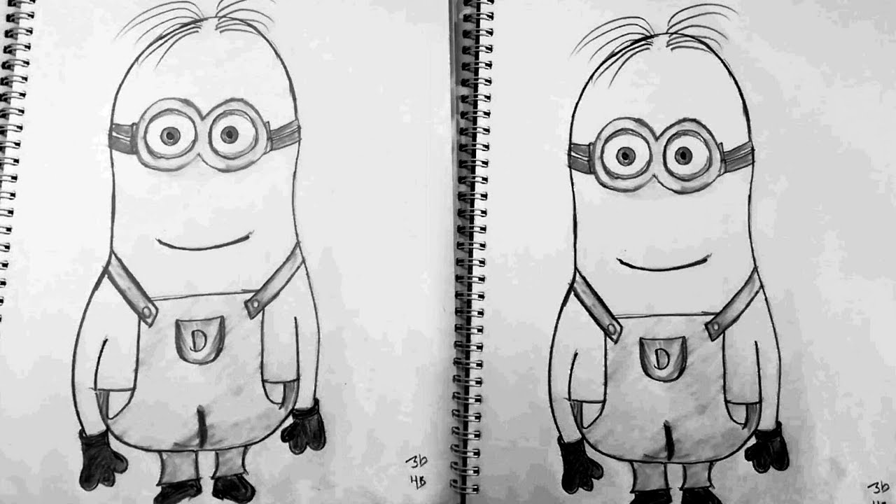 1280x720 Minions Drawing Free Download - Minion Drawing Games