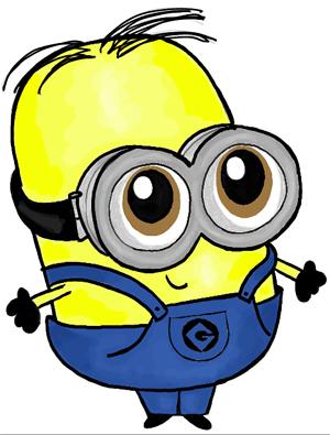 300x395 How To Draw Chibi Baby Minions With Easy Step - Minion Drawing Step By Step