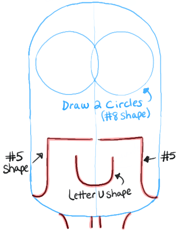 360x469 How To Draw Minions From Despicable Me How To Draw Dat - Minion Drawing Step By Step