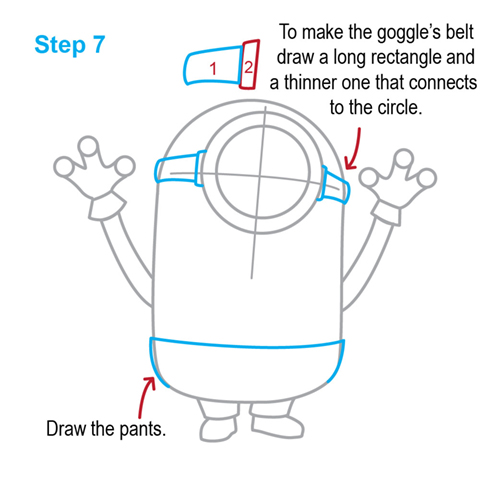 500x500 How To Draw How To Draw A Minion - Minion Drawing Step By Step