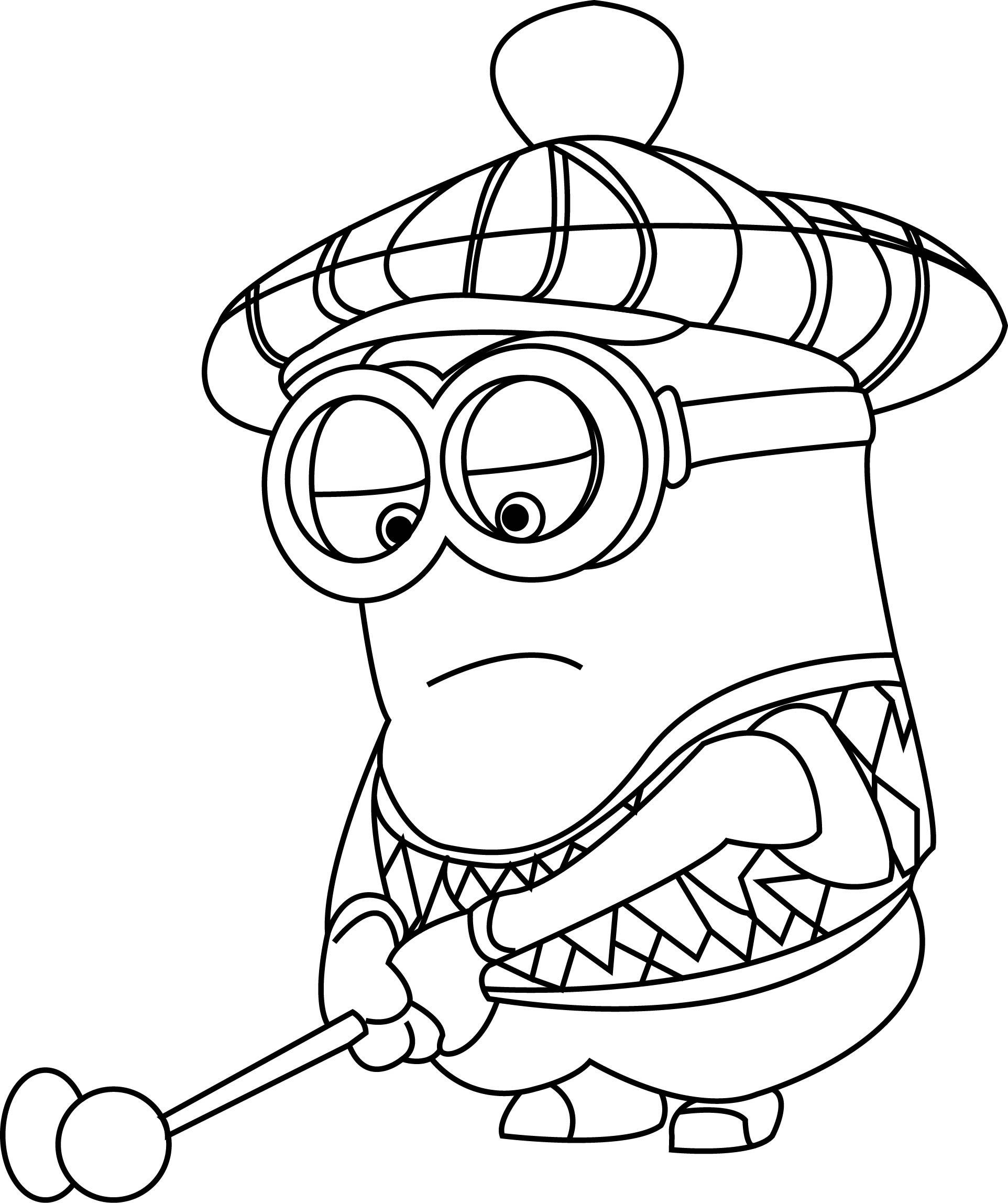 1924x2295 lovely despicable me coloring - Minion Drawing Template