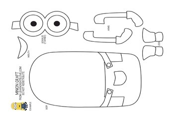 Minion Drawing Template at PaintingValley.com | Explore collection of ...