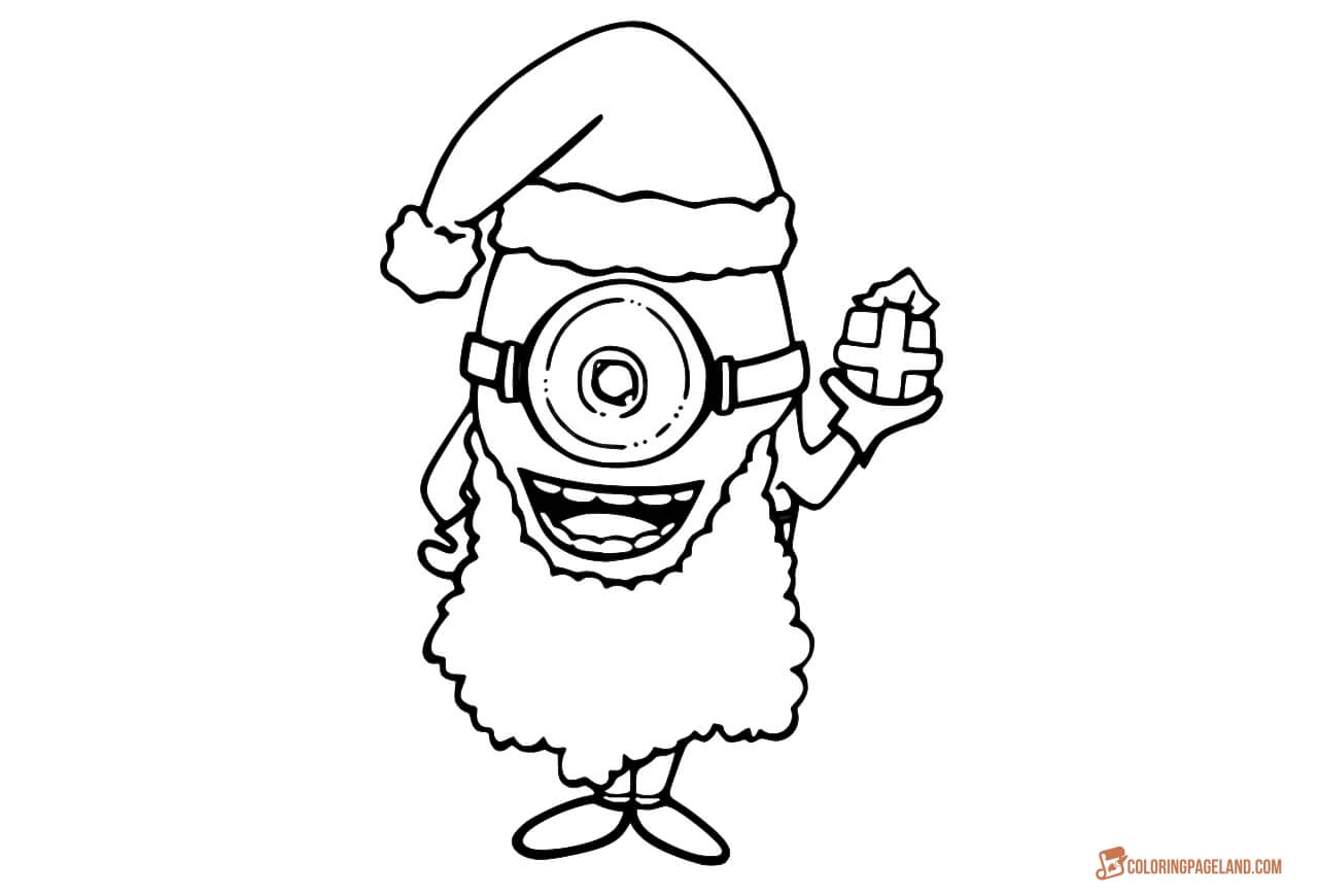 1280x870 Minion Coloring Pages For Kids - Minion Drawing Template