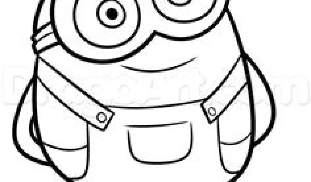 1024x600 Easy Drawing Minion - Minion Easy Drawing