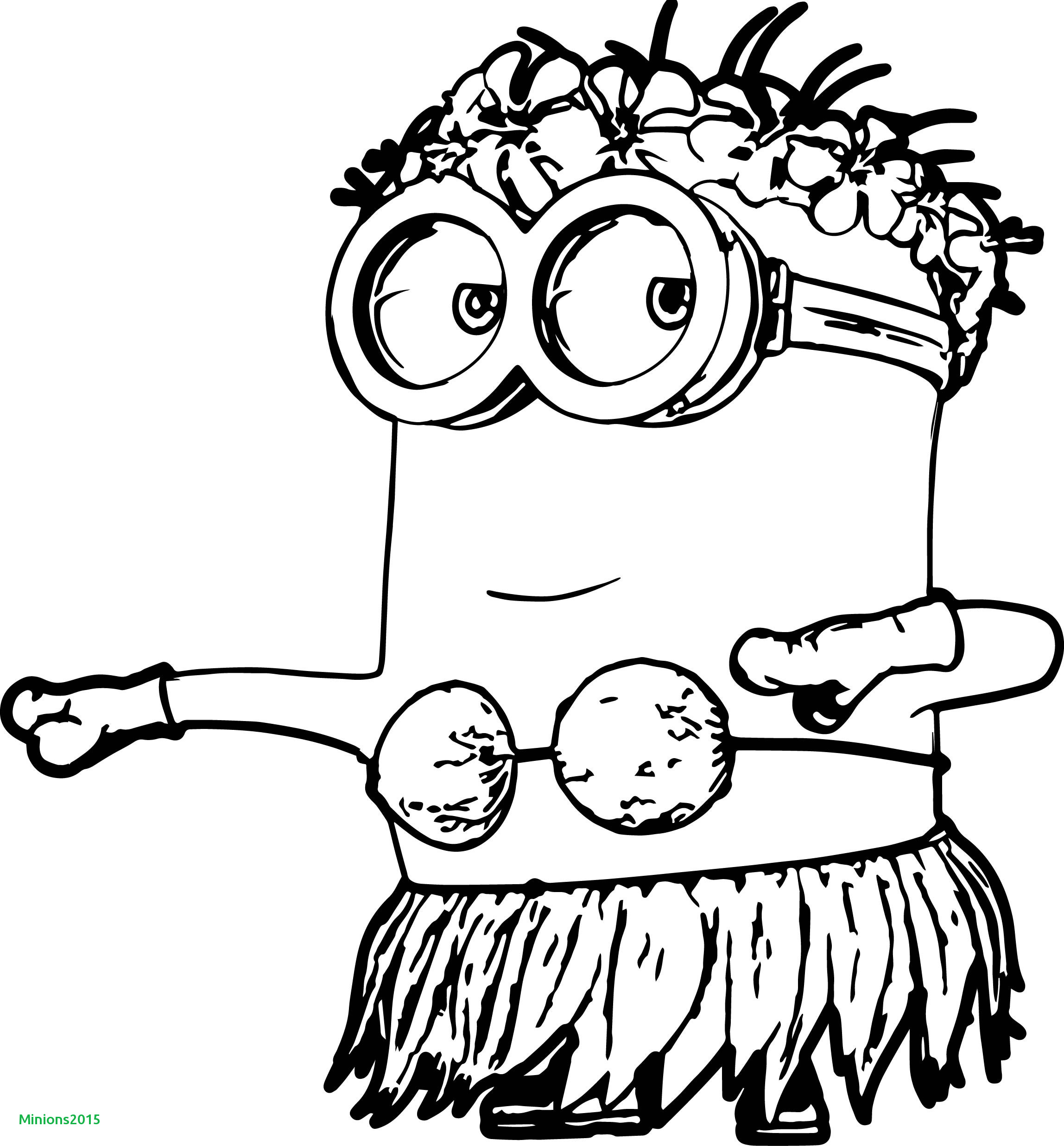 2296x2473 inspirational minion bob black and white - Minion Girl Drawing