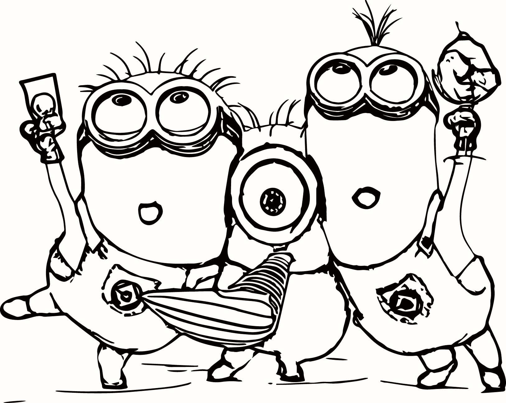 1627x1296 Despicable Me Coloring Pages Beautiful Minion Girl Drawing - Minion Girl Drawing