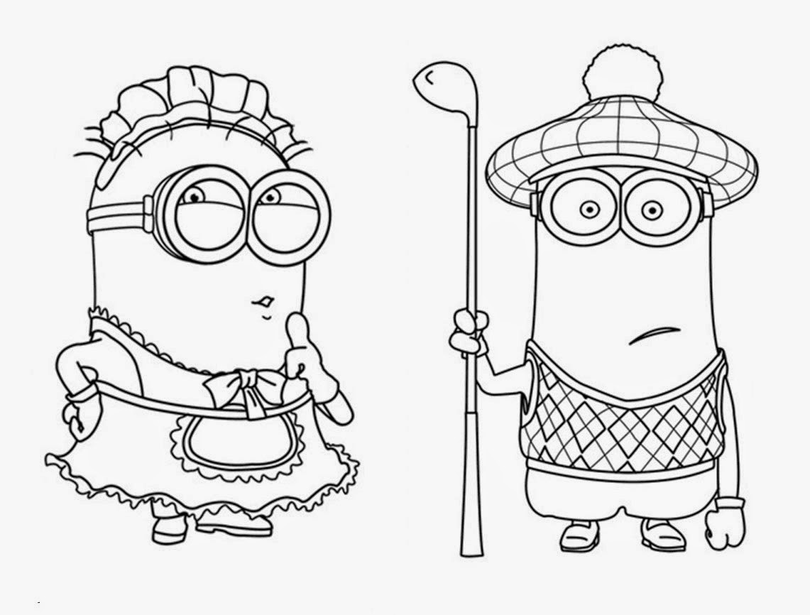 1141x866 Despicable Me Colouring Pages To Print - Minion Outline Drawing