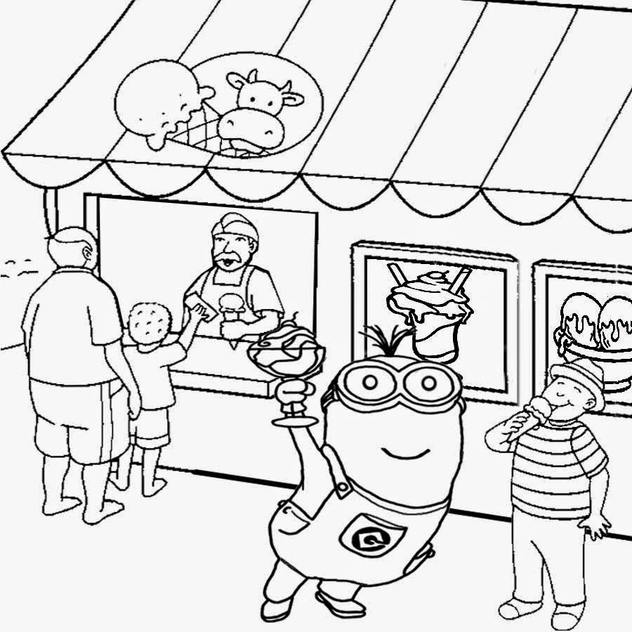 900x900 Free Coloring Pages Printable Pictures To Color Kids Drawing Ideas - Minion Outline Drawing