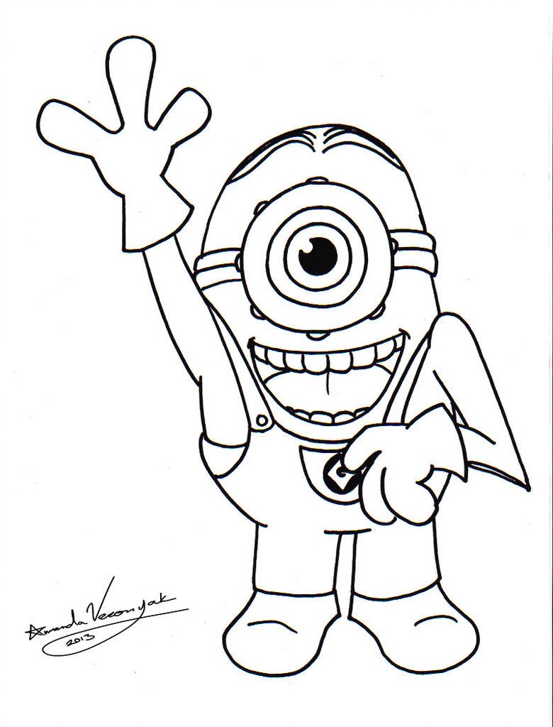 780x1024 stuart minion - Minion Outline Drawing