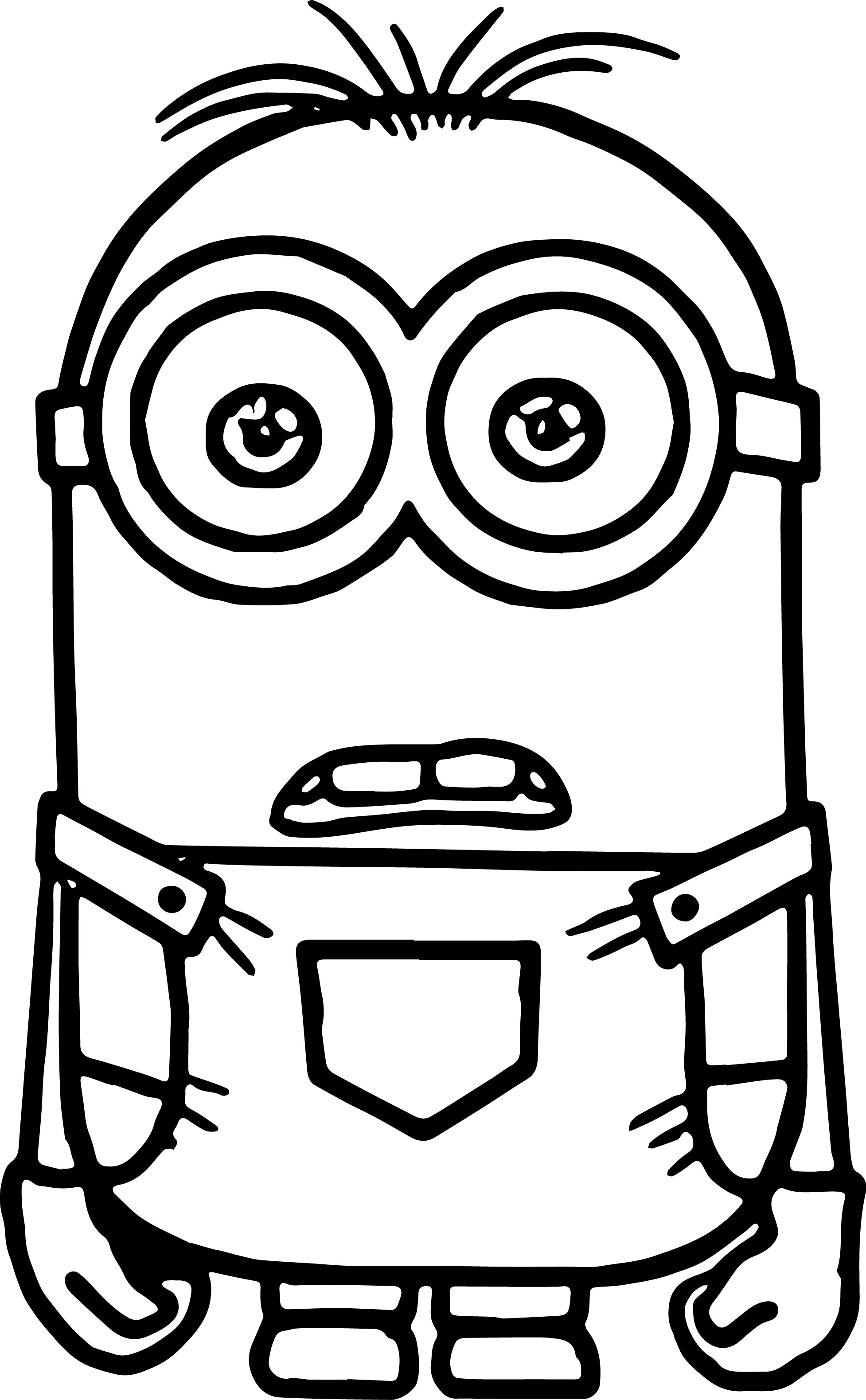 1954x3159 Collection Of Free Minion Clipart Outline Sales Clipart - Minion Outline Drawing