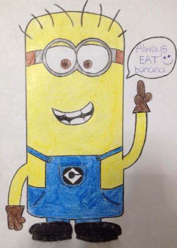 366x512 do you want a banana minion drawing! - Minions Drawing Banana