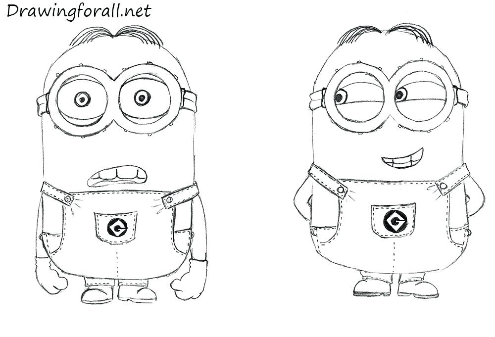 Minions Drawing Banana at PaintingValley.com | Explore collection of ...