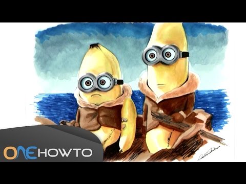 480x360 minions in a banana shape - Minions Drawing Banana